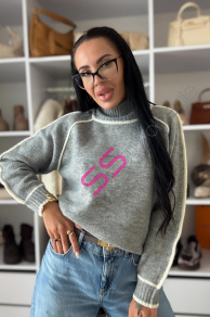 Sivý dámsky rolák KELLY+