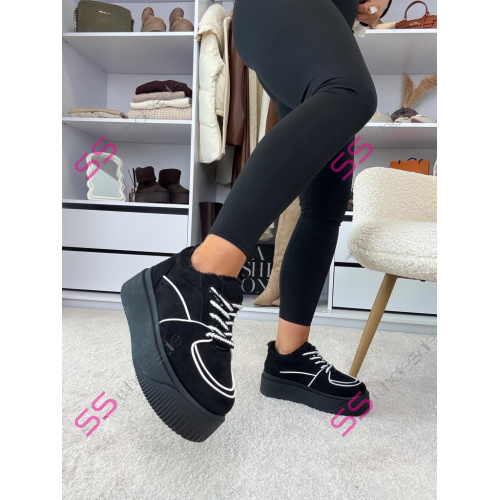 Platformové semišové dámske tenisky HALYNA