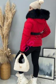 Bunda s kožušinou a kapucňou MILLIE