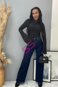 Wid leg rifle s vysokým pásom APINA