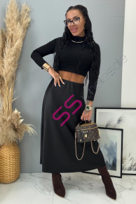 Dlhá saténová sukňa s gumeným pásom THALASSA+