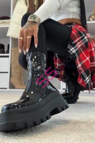 Lakované členkové čižmy PANKA II-