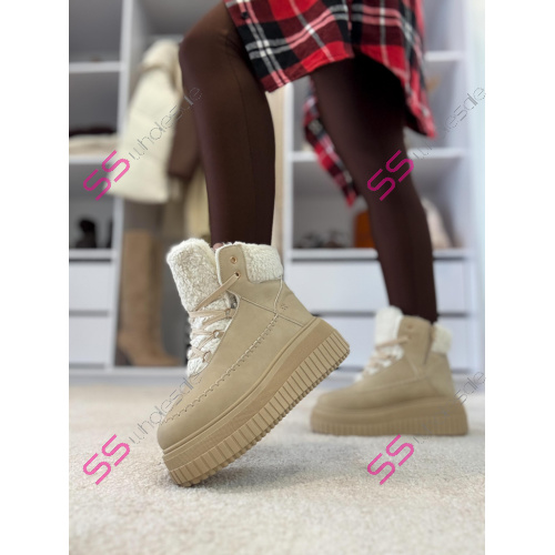 Zateplené platformové členkové tenisky SADIA