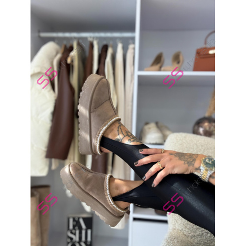 Teplé semišové topánky ZYVA-