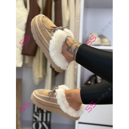 Teplé semišové topánky VILENA