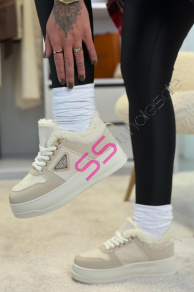 Platformové teddy tenisky KLARYSA-