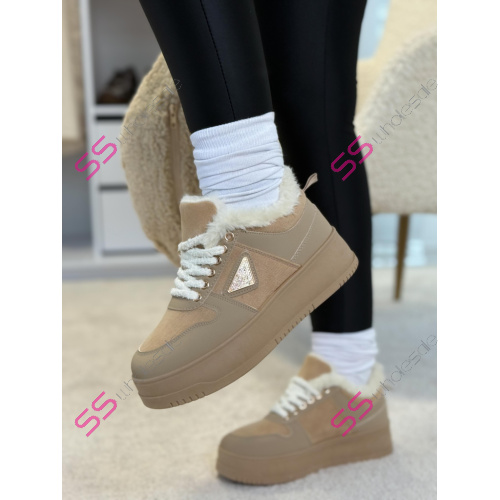 Platformové teddy tenisky KLARYSA