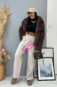 Pletené wide leg nohavice MAVIRA