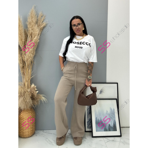 Pletené wide leg nohavice MAVIRA