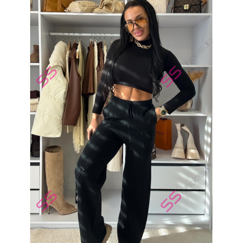 Pletené wide leg nohavice MAVIRA