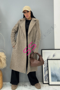 Dlhý uzlíkový kabát LYSARA