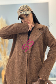 Dlhý uzlíkový kabát LYSARA