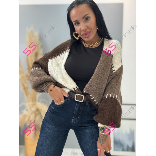 Mäkký kardigán s otvoreným strihom ARDENA