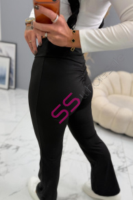 Čierne zvonové legíny CAROLINE