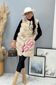 Kožená vesta s kožušinou PENNIA