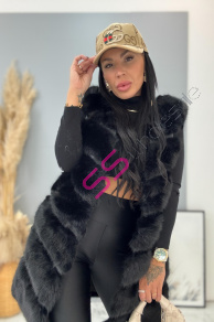 Kožená vesta s kožušinou PENNIA