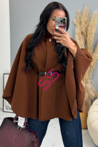 Dámske pončo s opaskom FARELLA