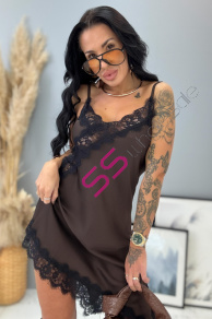 Saténové šaty so čipkou LAYLAH