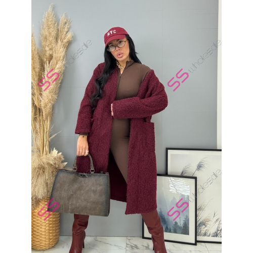 Bordové vysoké čižmy LILOU