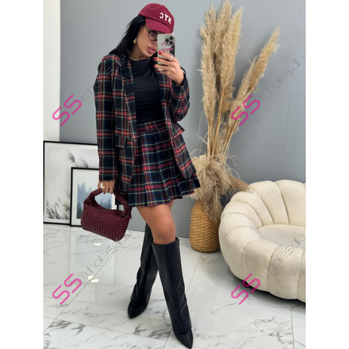 Kárované sako s vypchávkami MIAH+