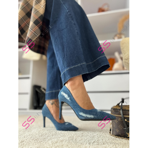 Elegantné denim lodičky EUDORA+