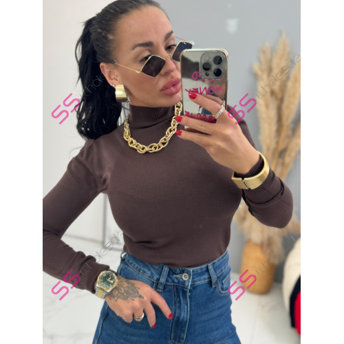 Rolákový basic pulóver JORENA