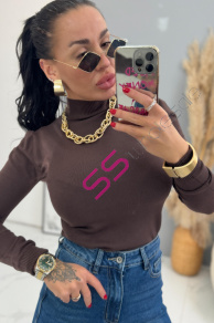 Rolákový basic pulóver JORENA