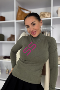 Rolákový basic pulóver JORENA