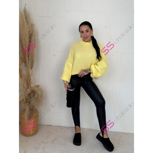 Čierne kožené legíny kaliopky FABINA