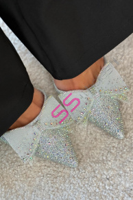 Lodičky s mašľou zdobené kamienkami LIBERTY