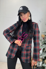 Kárované sako s vypchávkami MIAH+