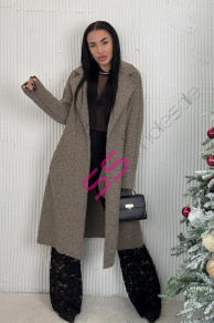 Dlhý uzlíkový kabát LYSARA