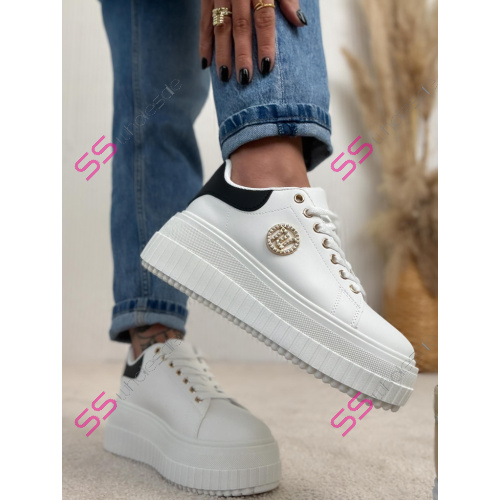 Platformové tenisky so zlatými detailmi AGATHA