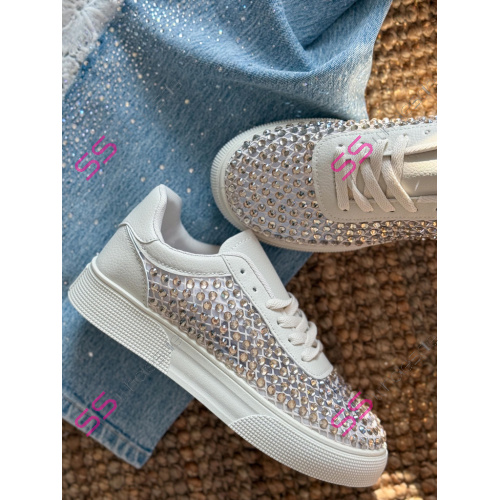 Platformové tenisky zdobené kamienkami ALATIA