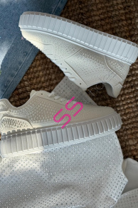 Platformové tenisky zdobené kamienkami BREDA