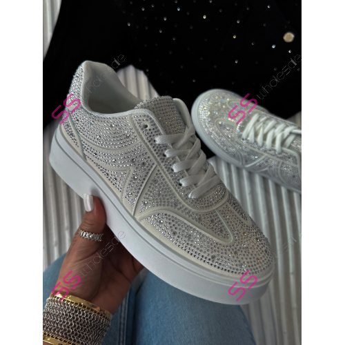 Platformové tenisky zdobené kamienkami VIANNA