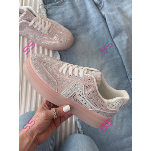 Platformové tenisky zdobené kamienkami VIANNA