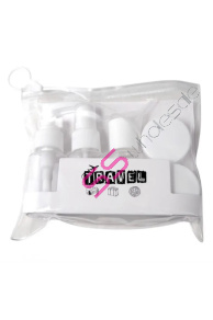 Sada fľaštičiek na kozmetiku na cestovanie, transparentná