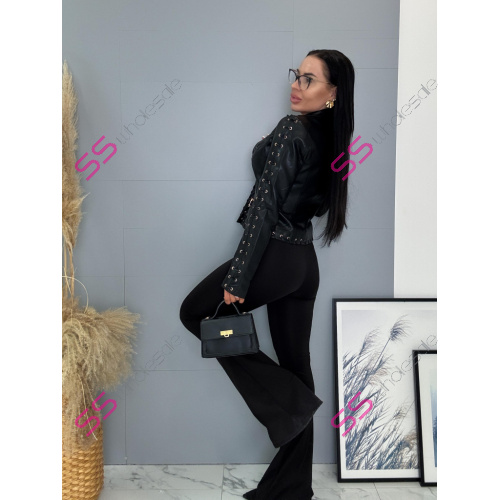 Čierne zvonové legíny RODNI