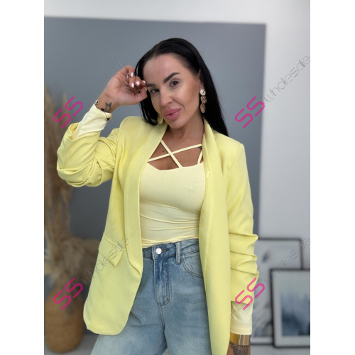 Žlté dámske sako LILLA