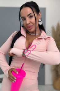 Vrúbkovaný broskyňový komplet SINEVA