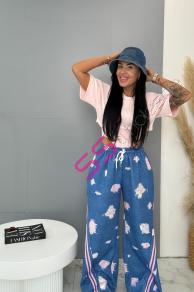 Palazzo nohavice s gumeným pásom ZUNA