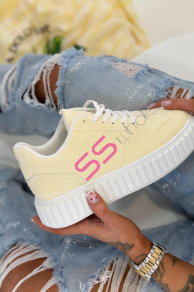 Platformové tenisky zdobené kamienkami BREDA