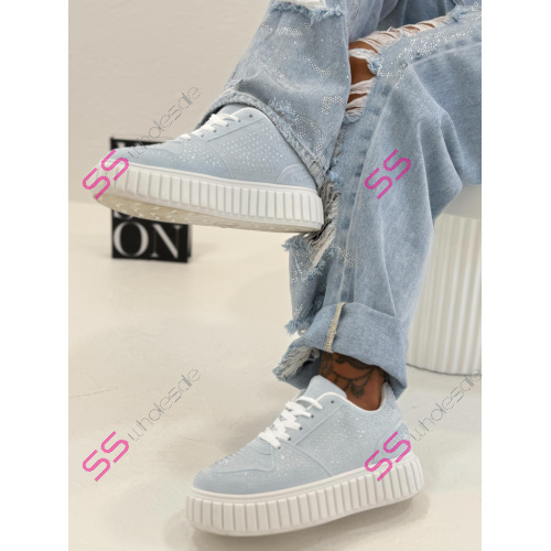 Platformové tenisky zdobené kamienkami BREDA