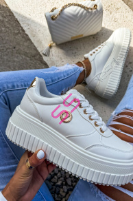 Platformové tenisky so zlatými aplikáciami NIKO-