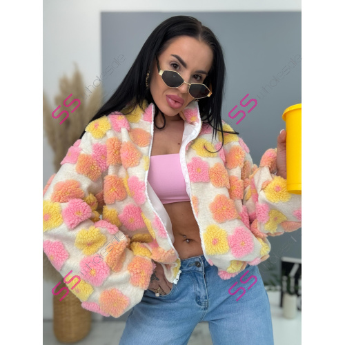 Kvetinová bomber bunda FLORA