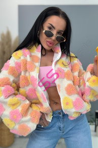 Kvetinová bomber bunda FLORA