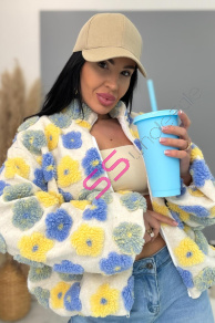 Kvetinová bomber bunda FLORA