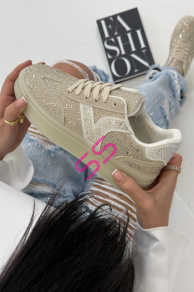 Platformové tenisky zdobené kamienkami CHILA