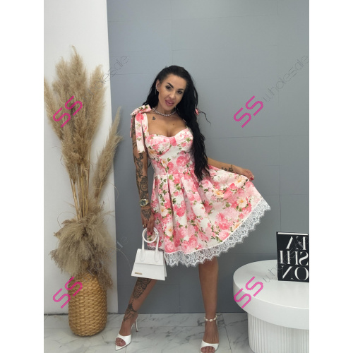 Kvetované šaty s vypchávkami RIO 